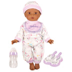 Lotus - 16" inch, Soft-bodied Baby Doll – Afro-American (No Hair)