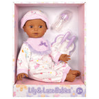 Lotus - 16" inch, Soft-bodied Baby Doll – Afro-American (No Hair)