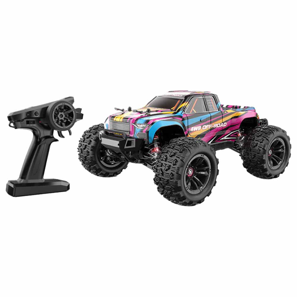 MJX – Brushless RC Hobby GradeTruck | High Speed, 2.4Ghz Remote Control | 1:16 Scale Radio Controlled Off-roader Electronic Monster R/C Truck | RTR, All Terrain - Pink