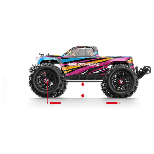 MJX – Brushless RC Hobby GradeTruck | High Speed, 2.4Ghz Remote Control | 1:16 Scale Radio Controlled Off-roader Electronic Monster R/C Truck | RTR, All Terrain - Pink