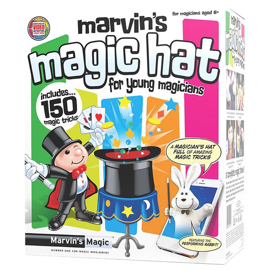 Simply Magic – Marvin’s Magic Hat | Classic Magic Trick Hat for Kids | Beginner Magician Toy | Pretend Play & Party Fun