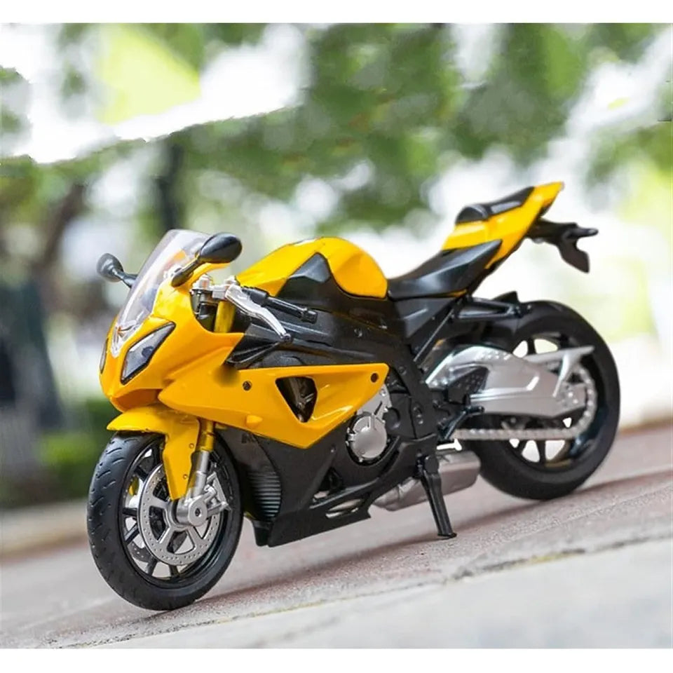 D-power MSZ - BMW  S1000RR – Yellow | Die-Cast Replica, Ultimate Collector's Item, Limited Edition | Size - 1:12, For Kids 3+