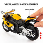 D-power MSZ - BMW  S1000RR – Yellow | Die-Cast Replica, Ultimate Collector's Item, Limited Edition | Size - 1:12, For Kids 3+