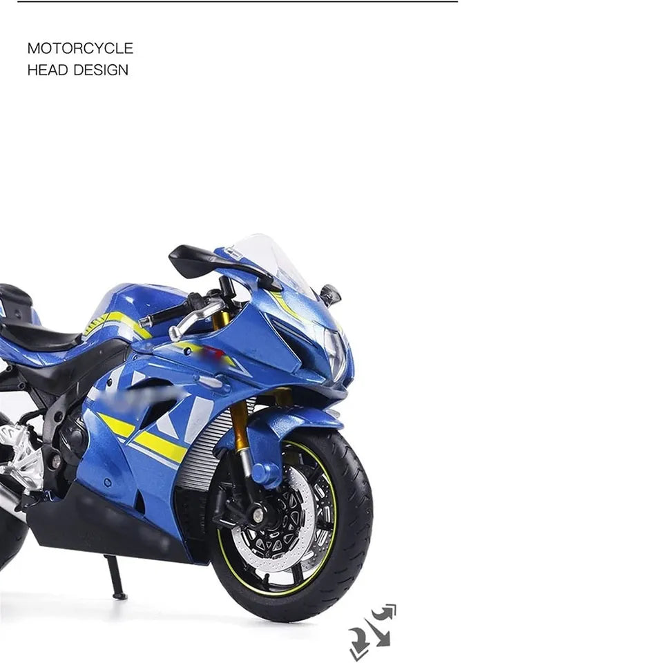 D-power MSZ - SUZUKI GSX-R1000 - Blue | Die-Cast Replica, Ultimate Collector's Item, Limited Edition | Size - 1:12, For Kids 3+