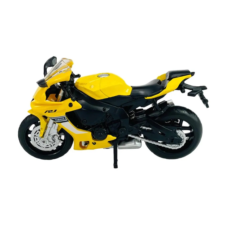 D-power MSZ - YAMAHA YZF-R1 - Yellow | Die-Cast Replica, Ultimate Collector's Item, Limited Edition | Size - 1:12, For Kids 3+