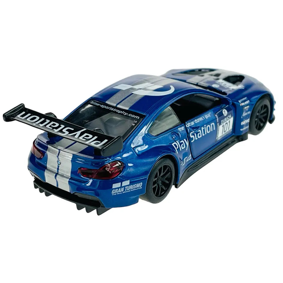 D-power MSZ – BMW M6 GT3 - Blue | Die-Cast Replica, Ultimate Collector's Item, Racing Cars | Toy Vehicles, Metal Toy Car Model - Pull Back Collection | Size - 1:32, For Kids 3+
