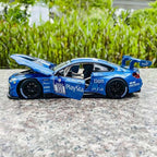 D-power MSZ – BMW M6 GT3 - Blue | Die-Cast Replica, Ultimate Collector's Item, Racing Cars | Toy Vehicles, Metal Toy Car Model - Pull Back Collection | Size - 1:32, For Kids 3+