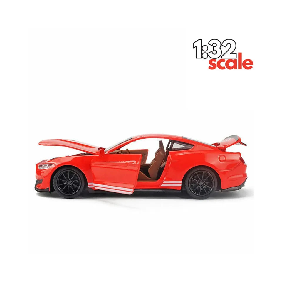 D-power MSZ – Ford Shelby GT350 - Red | Die-Cast Replica, Ultimate Collector's Item, Super Cars | Toy Vehicles, Metal Toy Car Model - Pull Back Collection | Size - 1:32, For Kids 3+