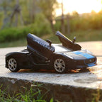 D-power MSZ – Jaguar C-X75 - Black | Die-Cast Replica, Ultimate Collector's Item, Super Cars | Toy Vehicles, Metal Toy Car Model - Pull Back Collection | Size - 1:32, For Kids 3+