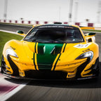 D-power MSZ – McLaren P1™ GTR - Yellow | Die-Cast Replica, Ultimate Collector's Item, Super Cars | Toy Vehicles, Metal Toy Car Model - Pull Back Collection | Size - 1:31, For Kids 3+