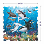 Unikplay - Mini Jigsaw Puzzle Tube – Underwater | 30-Piece Underwater Puzzle for Kids | Unique Shaped Pieces | Travel-Friendly Educational Toy | Ages 3+