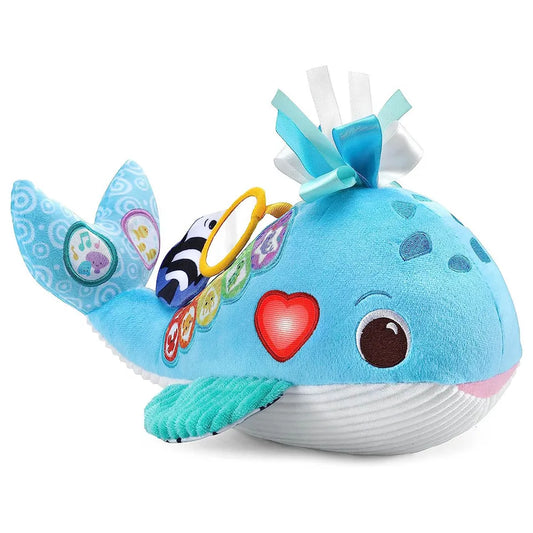 VTech Baby Snuggly Sounds Whale, Baby Sensory Toy with Lights, Sounds & Music, Interactive Gift for infants 3, 6, 9, 12 months +, English version