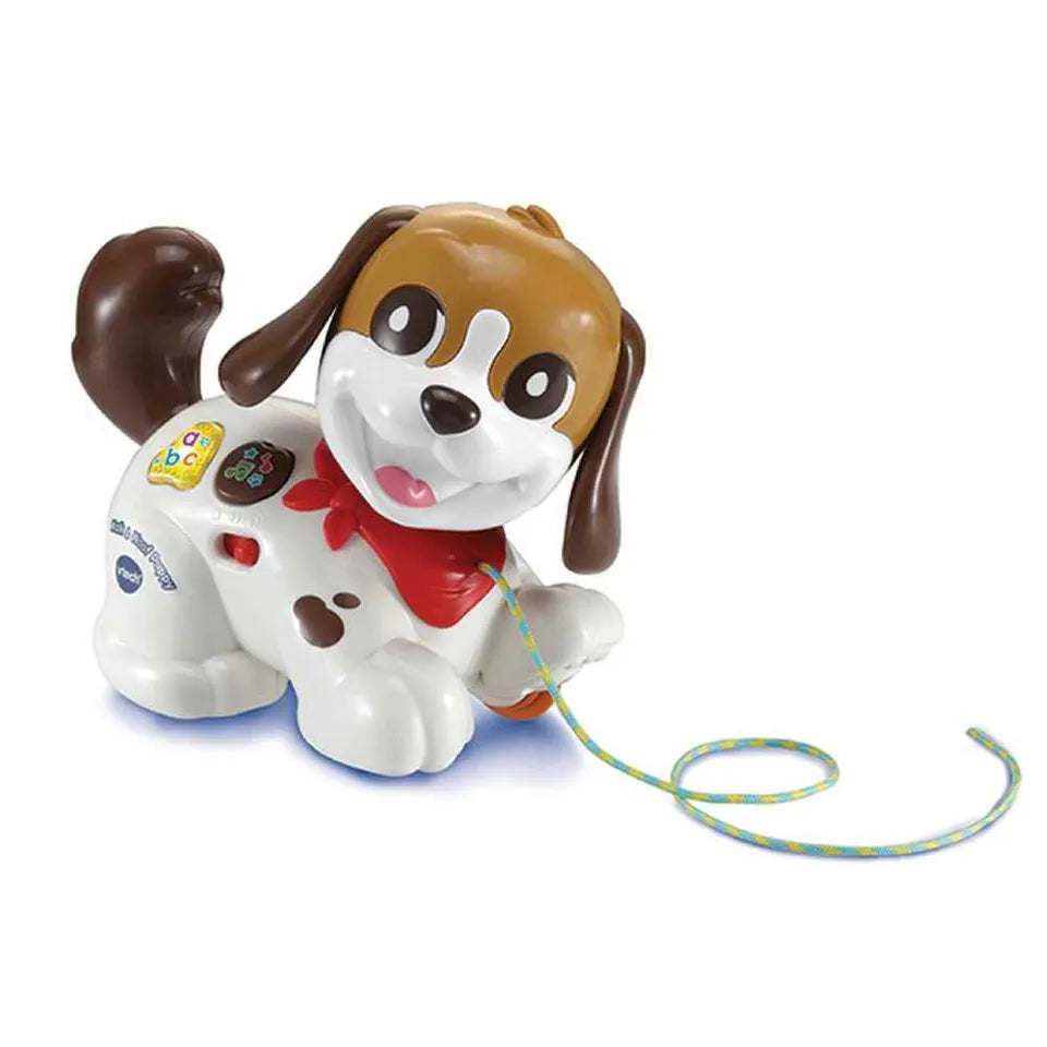 VTech Walk & Wiggle Pup,  Interactive Baby Toy with Lights & Music, Gift for Infants 6, 9, 12 months +, English version