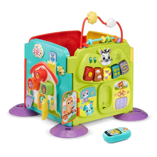 VTech Baby 4-in-1 Steps & Stages Activity Center | Interactive Learning Toy with Lights, Music & Motor Skill Play for Infants