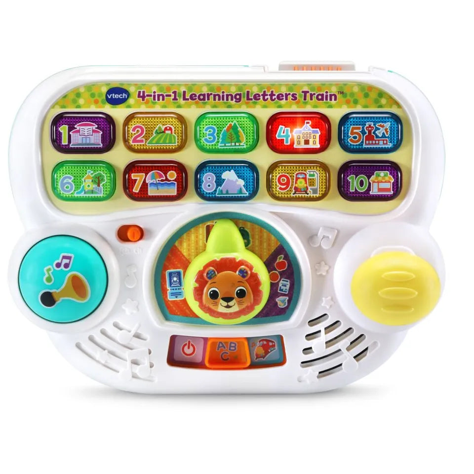 VTech – 4in1 Alphabet Train | Interactive Ride-On, Walker, Pull Cart, Educational Toy for Toddlers | Includes Blocks, Letters, Numbers & Activity Panel | Ages 1-5