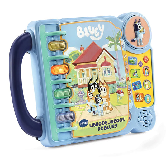 VTech Bluey’s Book of Games Interactive (Blue) | Educational Activity Toy with 4 Learning Modes, 14 interactive pages | Ideal gift for children aged 3-6 years.