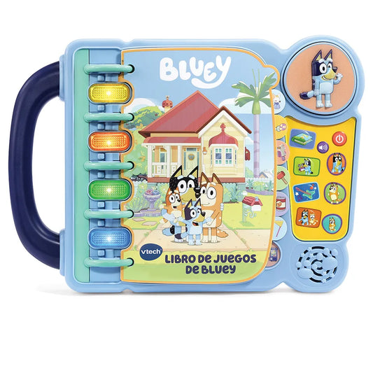 VTech Bluey’s Book of Games Interactive (Blue) | Educational Activity Toy with 4 Learning Modes, 14 interactive pages | Ideal gift for children aged 3-6 years.