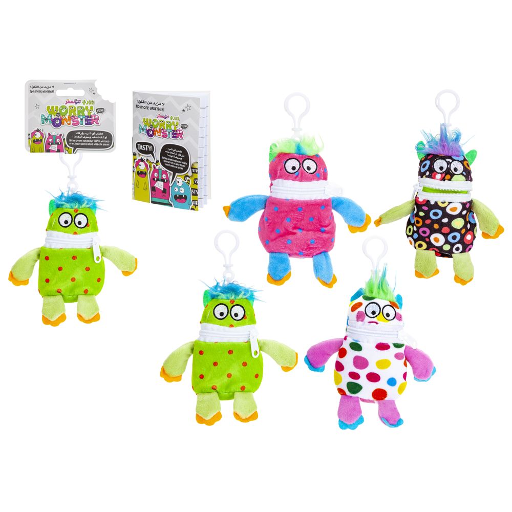 WORRY MONSTER | 5.5-inch Little Soft Toy | With Clip On