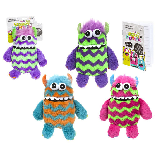 WORRY MONSTER | 9-inch Soft Plush Toy (3 Color Asst Pink/Purple/Blue)