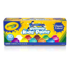 Crayola - Washable Kids Paint | Activity Set,10 Classic Clean & Bright Colors, Pack of 10 | 3+ Yrs