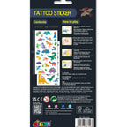 Avenir Tattoo Sticker - Dino | 52pc Set of Temporary Tattoos - High-Quality Water-Based Ink - Safe and Easy to Apply and Remove - Lasts 3-5 Days for Kids 3+