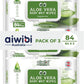 Aiwibi 100% Skin-friendly Baby Wet Wipes 84 Sheets- Pack of 3 (252 Pcs) Baby Wipes Ultra-Soft Wet Wipes - Paraben & Alcohol Free for Newborns Sensitive Skin Wipes (Pack of 3, Aloe Vera)