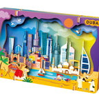 Avenir - Let’s Travel Together 3D Cityscape Puzzle – Dubai Wooden DIY Model Kit | Build Famous Landmarks with Illustrated Guide | Educational Travel Gift for Kids & Adults