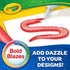 Crayola - 5 ct. Washable Glitter Glue, Bold Blazes