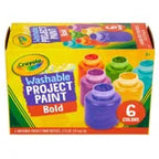 Crayola Washable Project Paint Set, Bold Colors