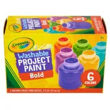 Crayola Washable Project Paint Set, Bold Colors
