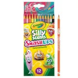 12 Ct Silly Scents Smash Ups Colored Pencils