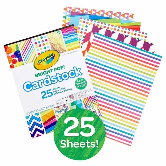 Crayola - 25 ct. Bright Pop! Cardstock