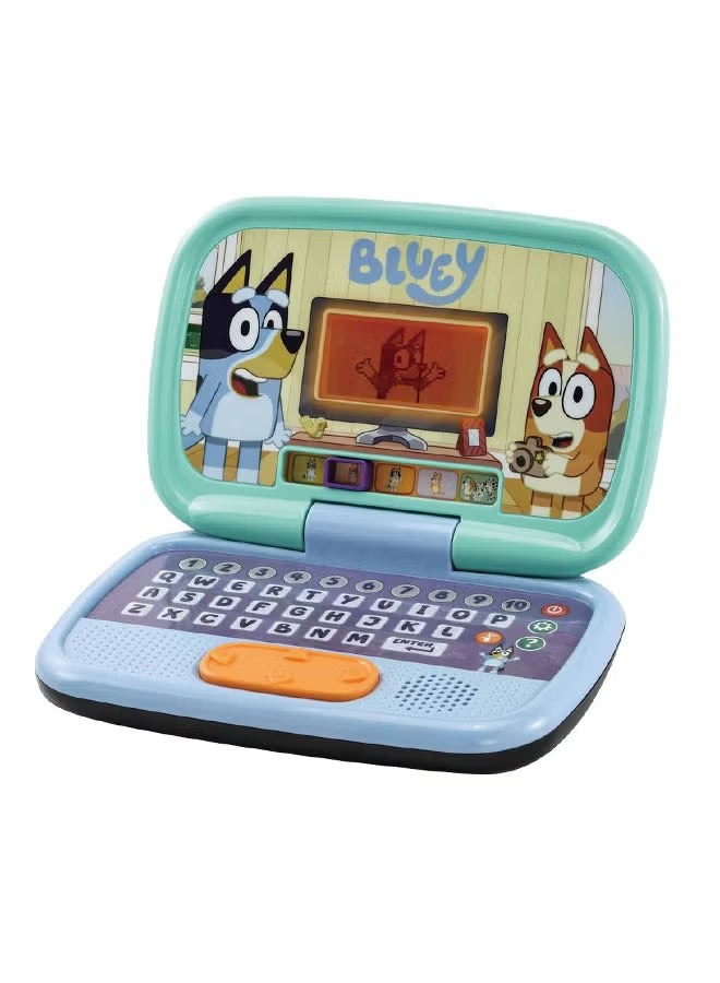 Vtech Bluey Game Time Laptop - 3+ Blue |Explore 10 interactive games with the Bluey Game Time Laptop | Pre-School Content, Official Bluey Character Toy for Kids, Letters, Numbers, Music | Ideal Gift for Children 3+ up Years,