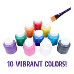 Crayola - Washable Kids Paint | Activity Set,10 Classic Clean & Bright Colors, Pack of 10 | 3+ Yrs