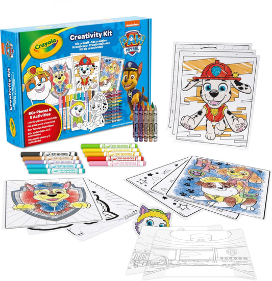 Crayola - Paw Patrol 5 in 1 Activity Creative Set with Colouring Pages | Ideal Gift for Boys and Girls, from 4 for birthdays, holidays, and all occasions | Suitable from 4 years