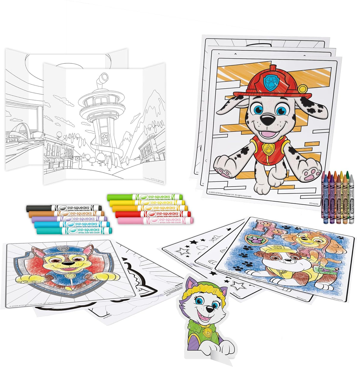 Crayola - Paw Patrol 5 in 1 Activity Creative Set with Colouring Pages | Ideal Gift for Boys and Girls, from 4 for birthdays, holidays, and all occasions | Suitable from 4 years
