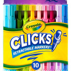 10 Ct Washable CLICKS Retractable Markers, Bold & Bright