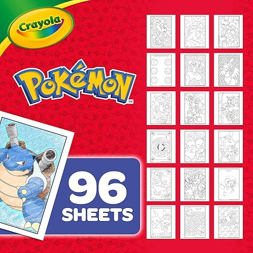 Crayola - Pokemon Activities Coloring Book | 32 Pages with 7 Markers Included - Featuring All Your Favorite Pokemon Characters - Creative Fun at Home and On-the-Go | Ages 3+