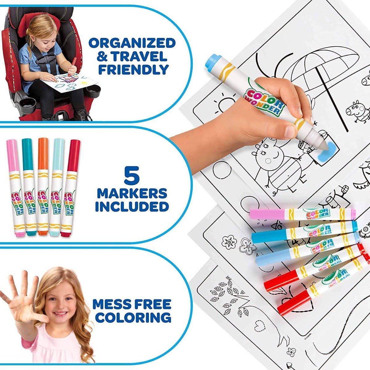 Color Wonder Set Once Upon A Time, coloring book, 4 markers