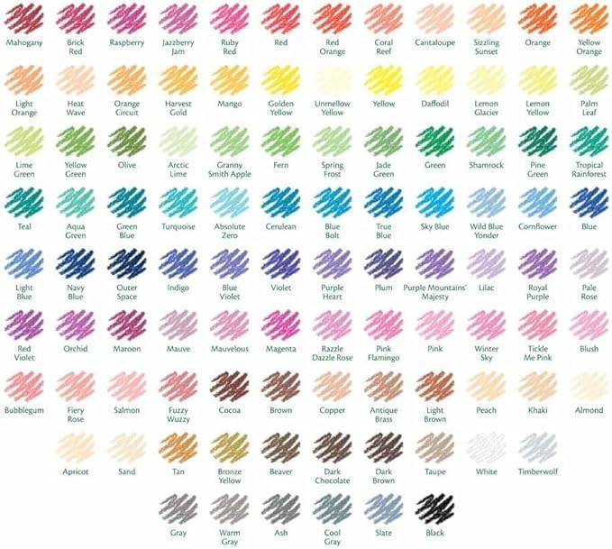 Crayola Colored Pencils Set (100), Gifts for Kids & Adults