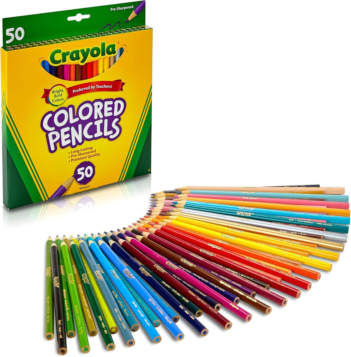 Crayola 50ct Long Colored Pencils