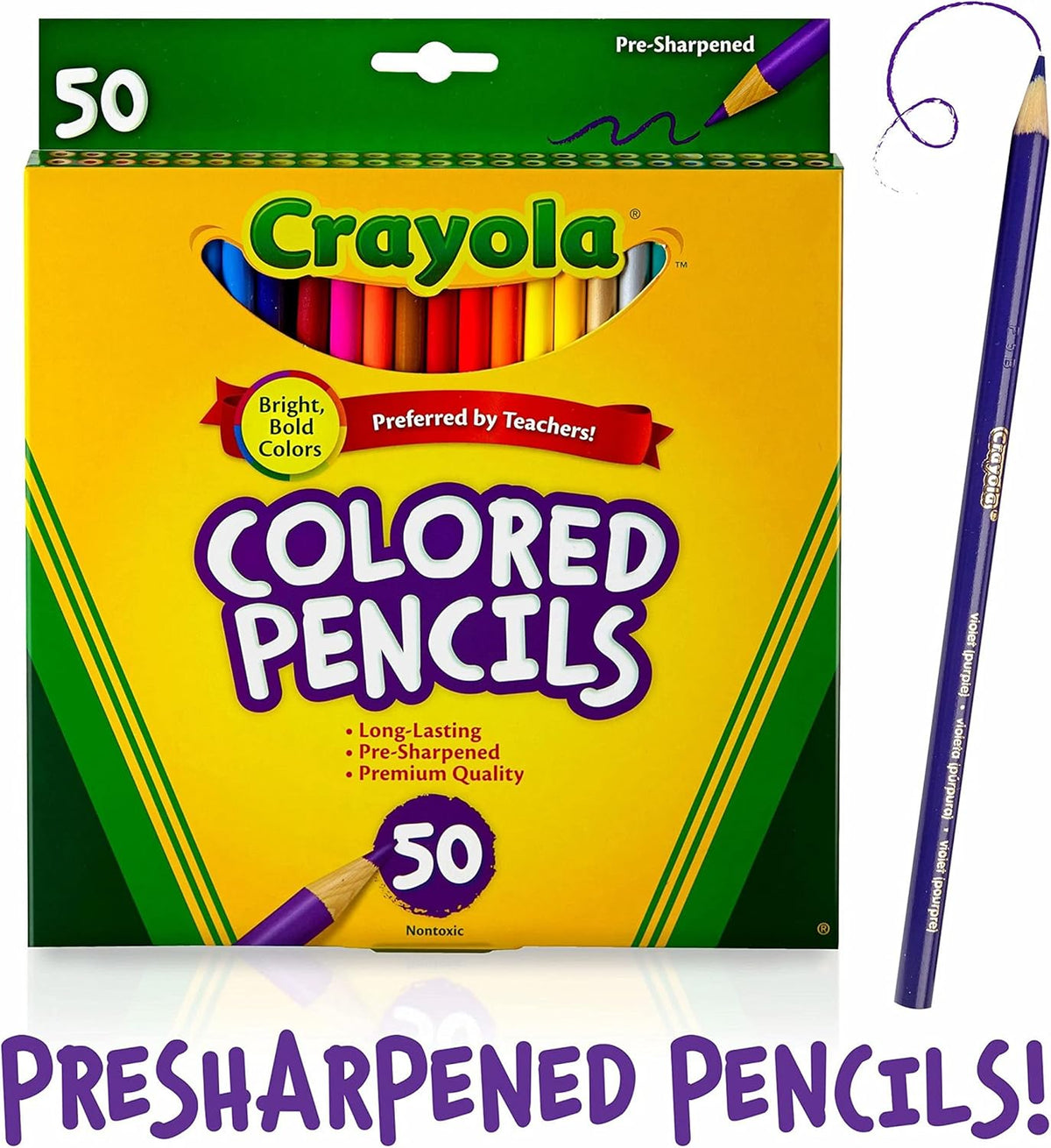 Crayola 50ct Long Colored Pencils
