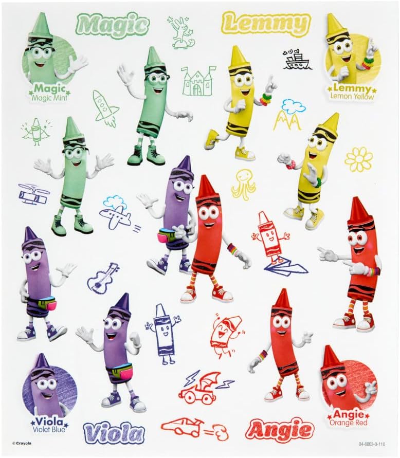 Crayola Retired Colors Free Time Coloring & Activity Set – Includes 32 Pages, Classic Retired Crayons & Stickers, Gift for Kids Ages 3+
