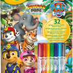 Crayola -  Giant Colouring Book - Paw Patrol Jungle Pups | 18 Pages of Paw Patrol Colouring Fun | includes 100 Stickers | Ideal for Kids Aged 3+