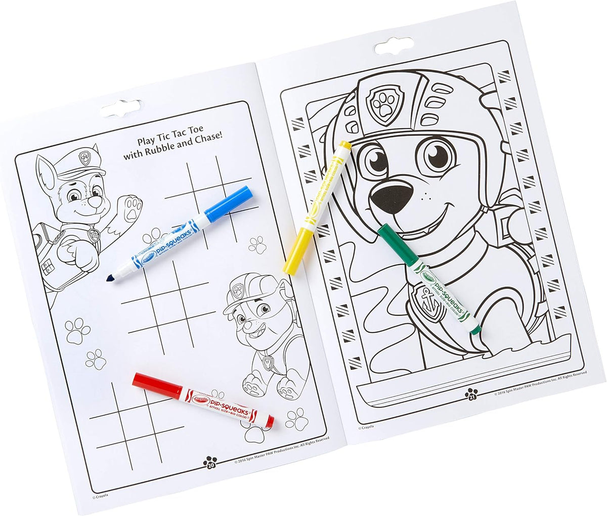 Crayola -  Giant Colouring Book - Paw Patrol Jungle Pups | 18 Pages of Paw Patrol Colouring Fun | includes 100 Stickers | Ideal for Kids Aged 3+