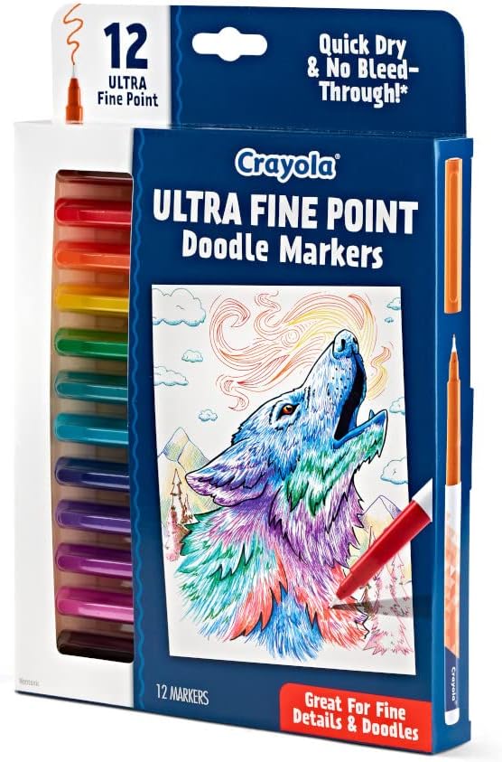 12 Ct Ultra-Fine Point Doodle Markers
