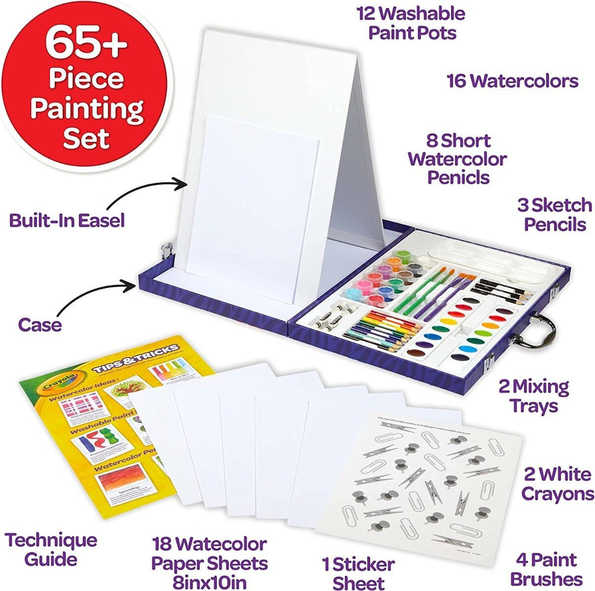 Crayola Table Top Easel Art Case for Kids