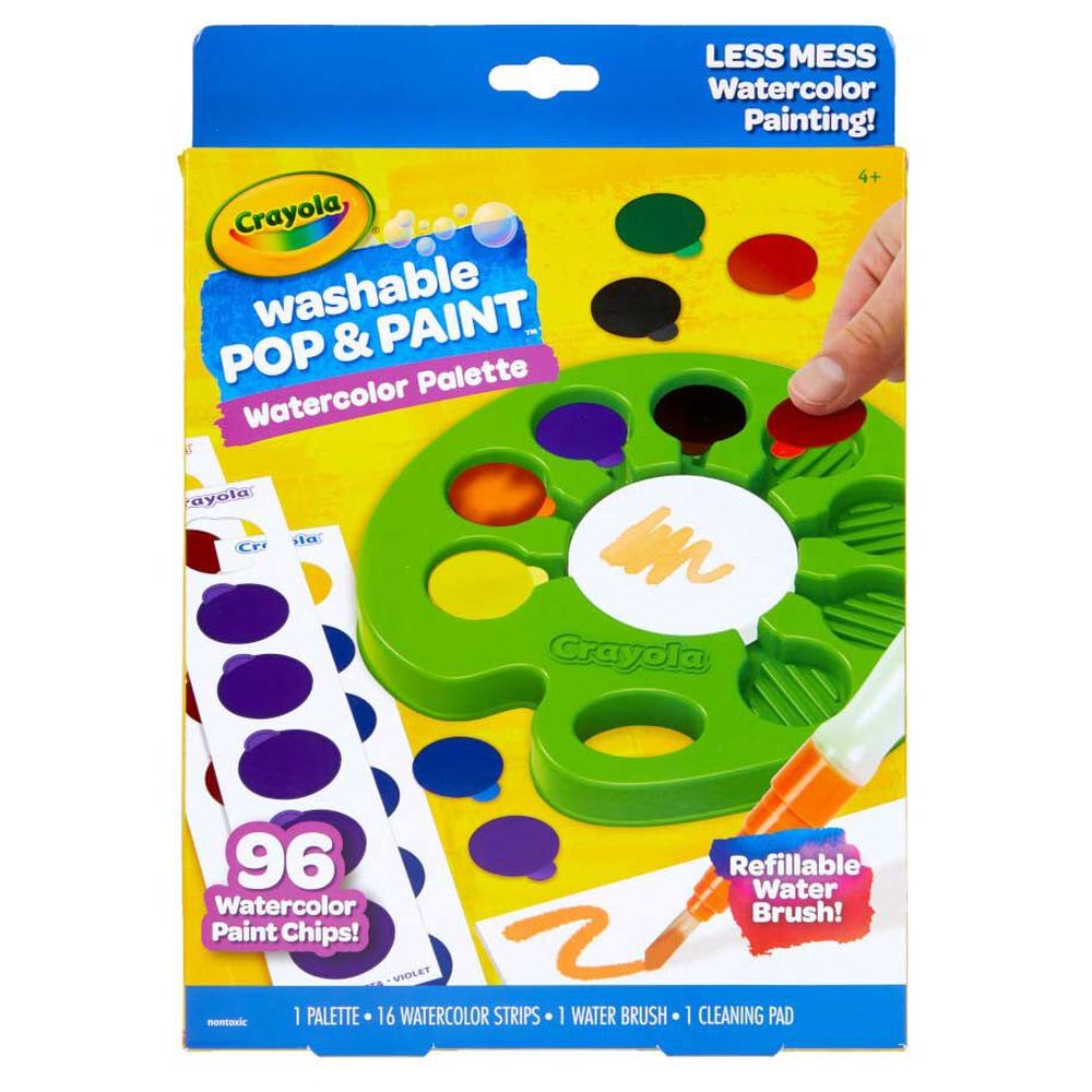 Crayola Pop & Paint Washable Watercolor Palette