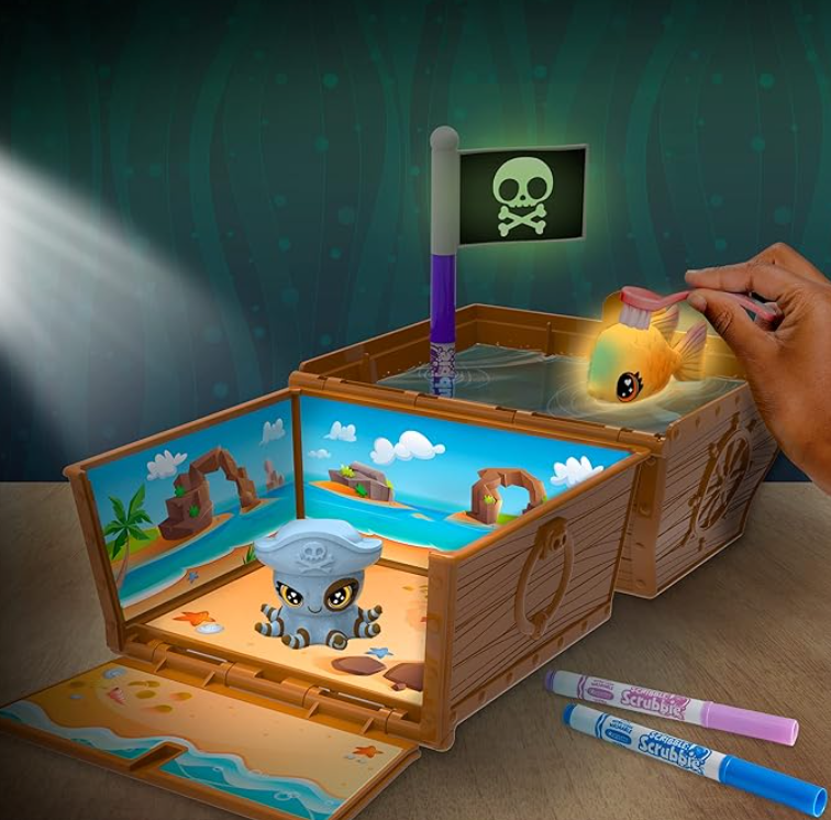 Scribble Scrubbie Glow, Ocean Treasure Chest
