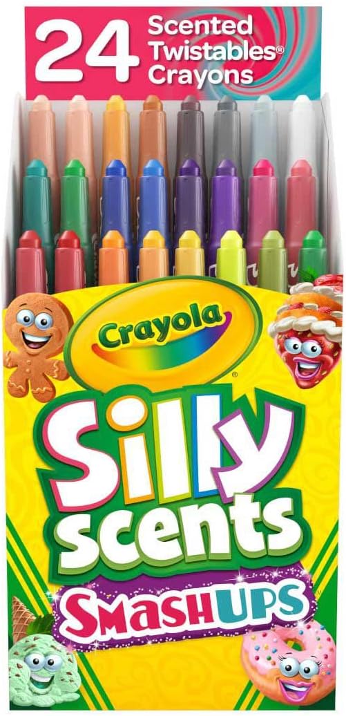 24 Ct Silly Scents Mini Twistables Scented Smashups Crayons